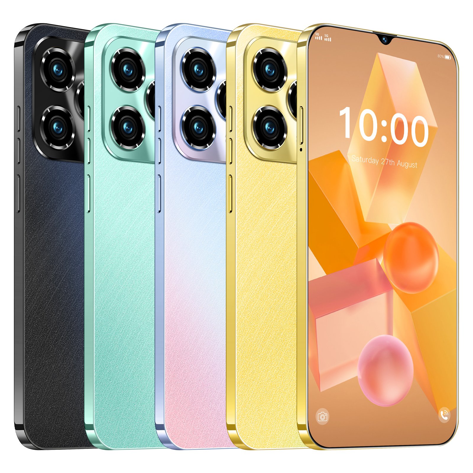 HSDF-Hot40 Pro mode 16GB+1TB 6.8-inch 5G Camera 72MP Android 14 mobile phone dual core dual sim smart phone